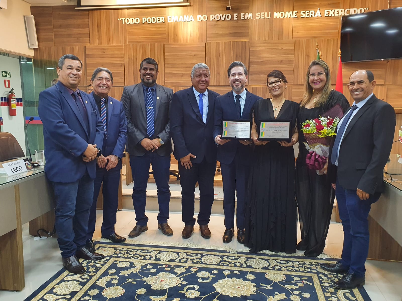 Solenidade de Títulos de Cidadãos Pauloafonsinos ao Sr. Juliano Medeiros e a Srª. Andréa Cristiane 