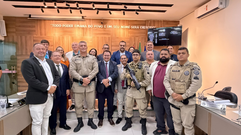 Câmara recebe comandante do 20º BPM para tratar de segurança pública em Paulo Afonso