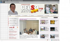Site do vereador Celso Brito