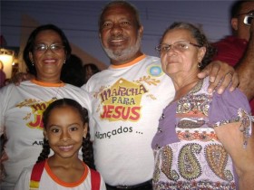 Aroldo, família e amigos