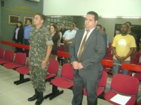 Tenente Caio e o Procurador Flávio Henrique